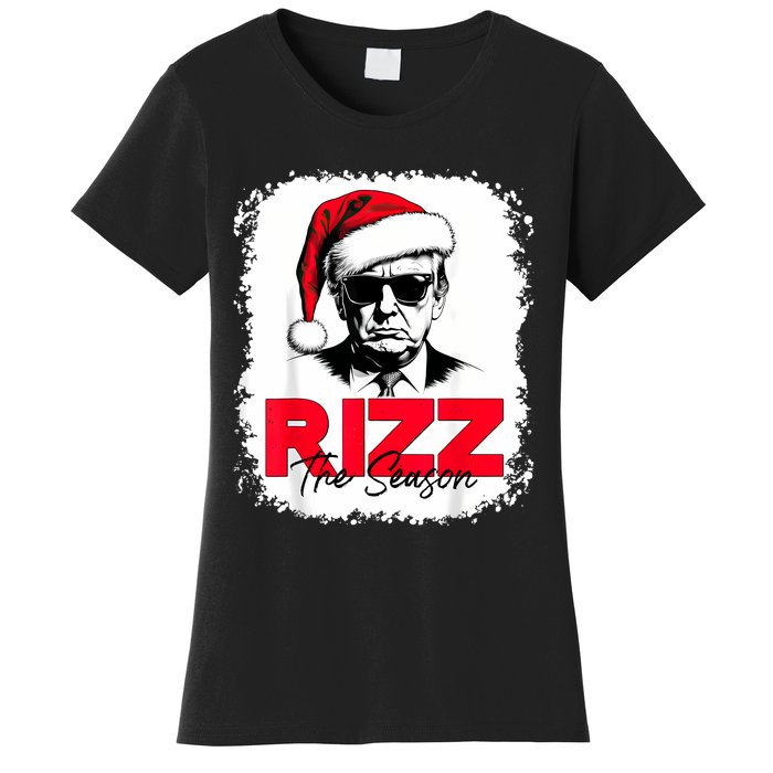 Rizz The Season Cool Santa Trump Christmas Women's T-Shirt