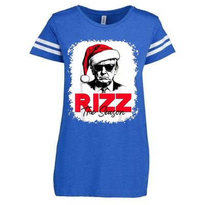 Rizz The Season Cool Santa Trump Christmas Enza Ladies Jersey Football T-Shirt