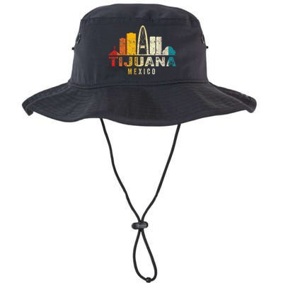 Retro Tijuana Skyline Vintage Mexico Souvenir Legacy Cool Fit Booney Bucket Hat