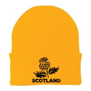 Retro Thistle Scottish Rugby Scotland Rugby Football Top Gift Knit Cap Winter Beanie