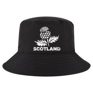 Retro Thistle Scottish Rugby Scotland Rugby Football Top Gift Cool Comfort Performance Bucket Hat