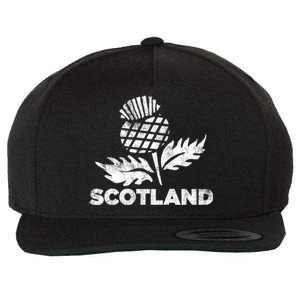 Retro Thistle Scottish Rugby Scotland Rugby Football Top Gift Wool Snapback Cap