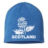 Retro Thistle Scottish Rugby Scotland Rugby Football Top Gift Sustainable Beanie