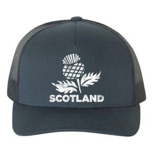 Retro Thistle Scottish Rugby Scotland Rugby Football Top Gift Yupoong Adult 5-Panel Trucker Hat