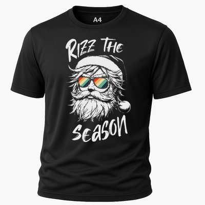 Rizz The Season Ns School Cool Christmas Santa Claus Cooling Performance Crew T-Shirt