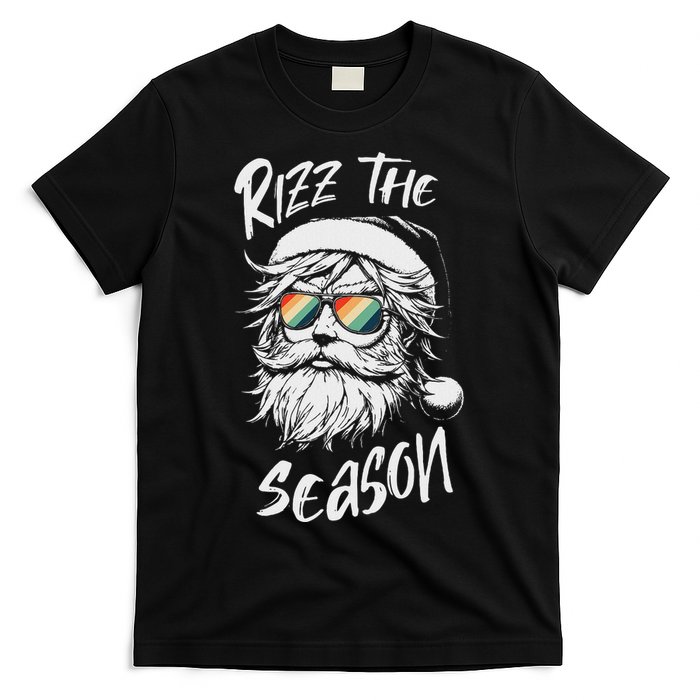 Rizz The Season Ns School Cool Christmas Santa Claus T-Shirt