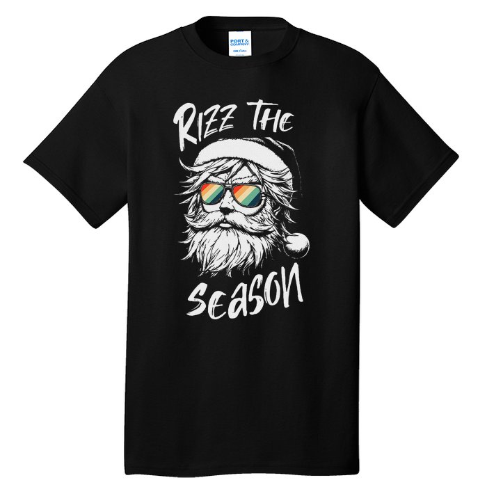 Rizz The Season Ns School Cool Christmas Santa Claus Tall T-Shirt