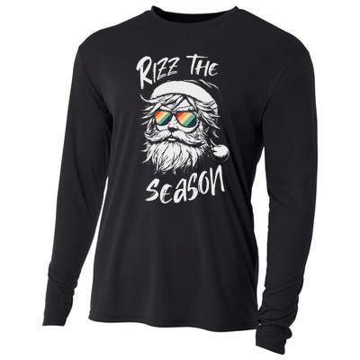 Rizz The Season Ns School Cool Christmas Santa Claus Cooling Performance Long Sleeve Crew