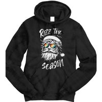 Rizz The Season Ns School Cool Christmas Santa Claus Tie Dye Hoodie