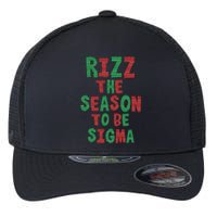 Rizz The Season Funny Gen Alpha Slang Christmas Teacher Flexfit Unipanel Trucker Cap