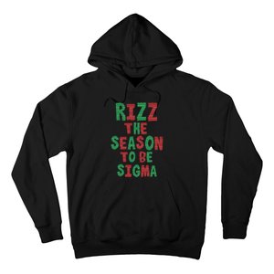 Rizz The Season Funny Gen Alpha Slang Christmas Teacher Hoodie