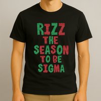 Rizz The Season Funny Gen Alpha Slang Christmas Teacher T-Shirt