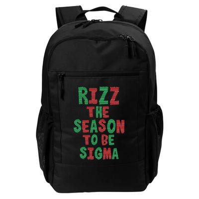 Rizz The Season Funny Gen Alpha Slang Christmas Teacher Backpack