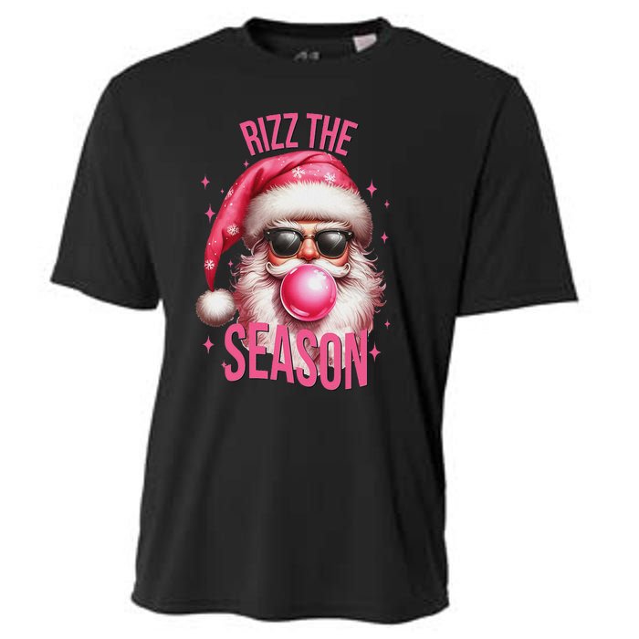 Rizz The Season Funny Christmas Santa Rizzler Cooling Performance Crew T-Shirt