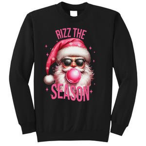 Rizz The Season Funny Christmas Santa Rizzler Sweatshirt