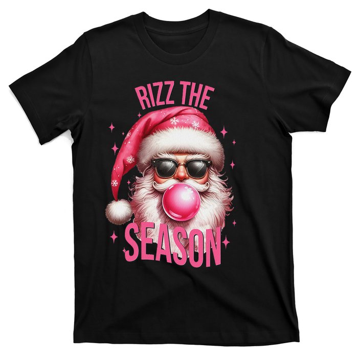 Rizz The Season Funny Christmas Santa Rizzler T-Shirt