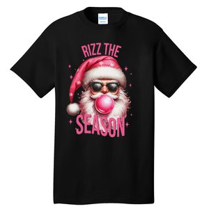 Rizz The Season Funny Christmas Santa Rizzler Tall T-Shirt