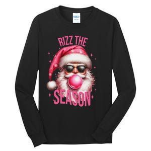 Rizz The Season Funny Christmas Santa Rizzler Tall Long Sleeve T-Shirt