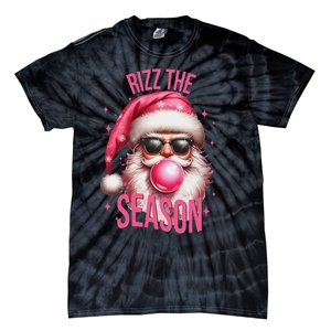 Rizz The Season Funny Christmas Santa Rizzler Tie-Dye T-Shirt