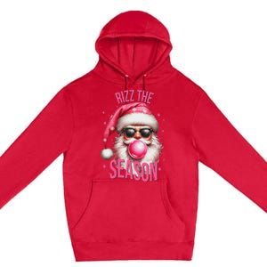 Rizz The Season Funny Christmas Santa Rizzler Premium Pullover Hoodie