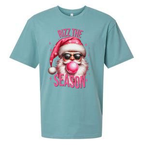 Rizz The Season Funny Christmas Santa Rizzler Sueded Cloud Jersey T-Shirt