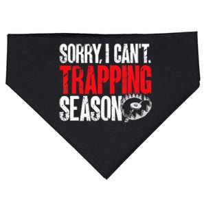 retro  Trapper sorry, i can't trapping season  USA-Made Doggie Bandana