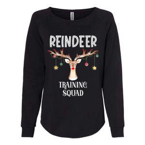 Reindeer Training Squad Funny Christmas Matching Family Gift Womens California Wash Sweatshirt