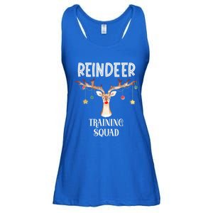 Reindeer Training Squad Funny Christmas Matching Family Gift Ladies Essential Flowy Tank