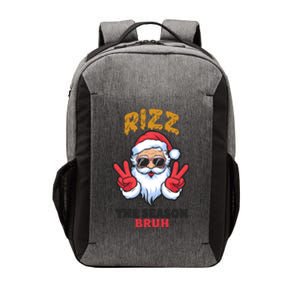 Rizz The Season Bruh Christmas Holiday Santa Claus Funny Vector Backpack