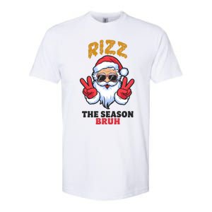 Rizz The Season Bruh Christmas Holiday Santa Claus Funny Softstyle CVC T-Shirt