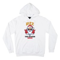 Rizz The Season Bruh Christmas Holiday Santa Claus Funny Hoodie