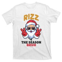 Rizz The Season Bruh Christmas Holiday Santa Claus Funny T-Shirt