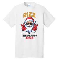 Rizz The Season Bruh Christmas Holiday Santa Claus Funny Tall T-Shirt