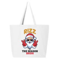 Rizz The Season Bruh Christmas Holiday Santa Claus Funny 25L Jumbo Tote