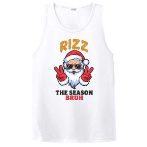 Rizz The Season Bruh Christmas Holiday Santa Claus Funny PosiCharge Competitor Tank