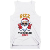 Rizz The Season Bruh Christmas Holiday Santa Claus Funny Tank Top