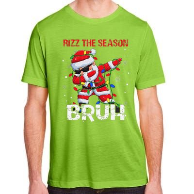 Rizz The Season Bruh Christmas Rizzmas Santa Claus Rizzler Adult ChromaSoft Performance T-Shirt