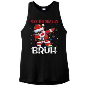 Rizz The Season Bruh Christmas Rizzmas Santa Claus Rizzler Ladies PosiCharge Tri-Blend Wicking Tank