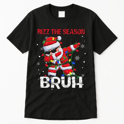 Rizz The Season Bruh Christmas Rizzmas Santa Claus Rizzler Tall T-Shirt