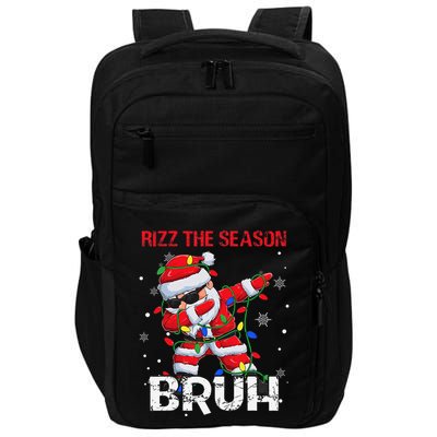 Rizz The Season Bruh Christmas Rizzmas Santa Claus Rizzler Impact Tech Backpack