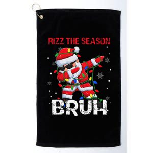 Rizz The Season Bruh Christmas Rizzmas Santa Claus Rizzler Platinum Collection Golf Towel