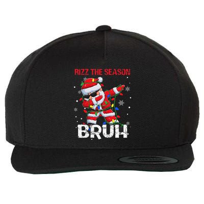 Rizz The Season Bruh Christmas Rizzmas Santa Claus Rizzler Wool Snapback Cap