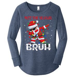 Rizz The Season Bruh Christmas Rizzmas Santa Claus Rizzler Women's Perfect Tri Tunic Long Sleeve Shirt