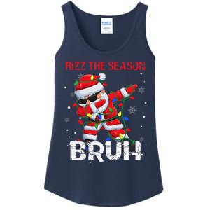 Rizz The Season Bruh Christmas Rizzmas Santa Claus Rizzler Ladies Essential Tank