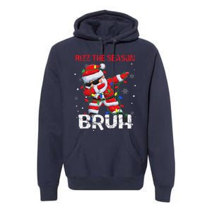 Rizz The Season Bruh Christmas Rizzmas Santa Claus Rizzler Premium Hoodie