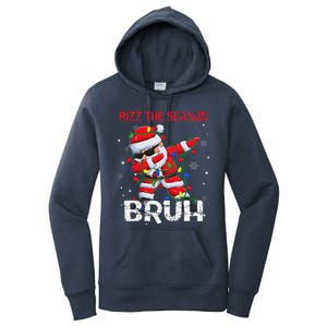 Rizz The Season Bruh Christmas Rizzmas Santa Claus Rizzler Women's Pullover Hoodie