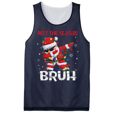 Rizz The Season Bruh Christmas Rizzmas Santa Claus Rizzler Mesh Reversible Basketball Jersey Tank