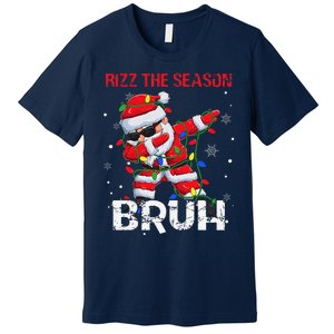 Rizz The Season Bruh Christmas Rizzmas Santa Claus Rizzler Premium T-Shirt