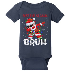 Rizz The Season Bruh Christmas Rizzmas Santa Claus Rizzler Baby Bodysuit