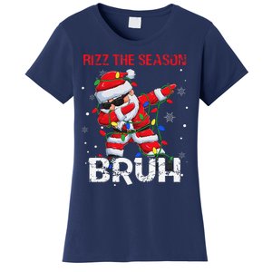 Rizz The Season Bruh Christmas Rizzmas Santa Claus Rizzler Women's T-Shirt